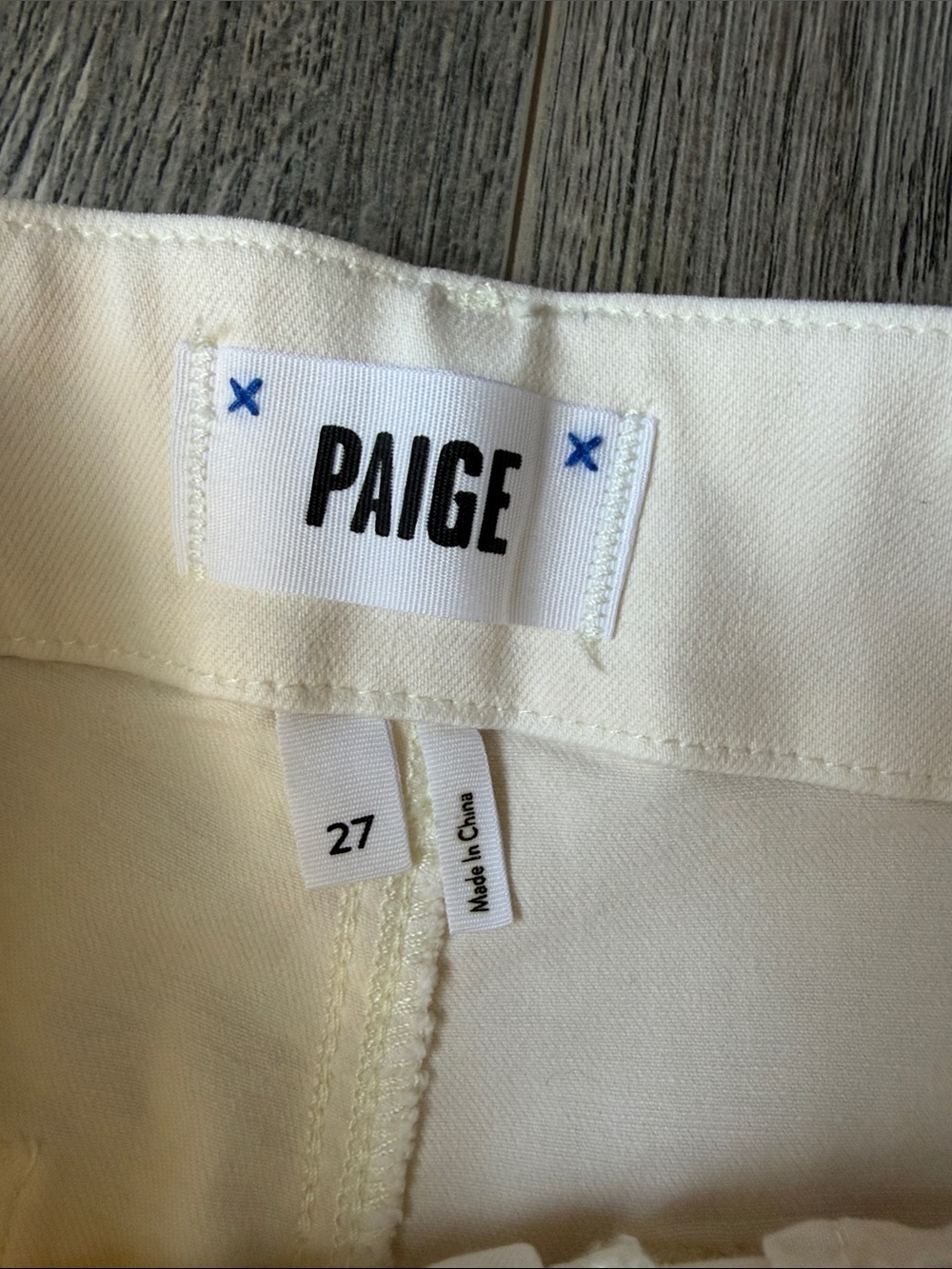 PAIGE High-Rise Wide Leg Jeans in Off-White/Cream - Picture 2 of 11